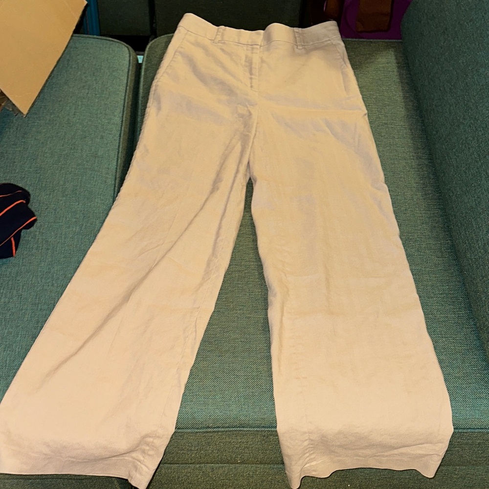 Ann Taylor size 00 Khaki Sand Lightweight Wide-Leg Trousers